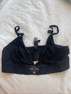 Adam Selman Black Sleep Bralette